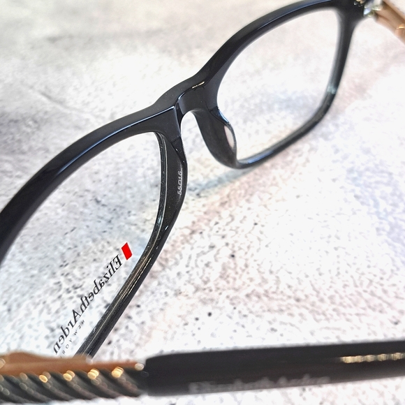 NEW Elizabeth Arden Eyeglass Frame Rx'able Black Classy Trendy Glasses 55-16-135 - Picture 4 of 6